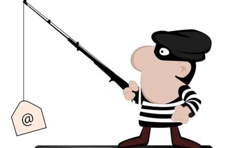 thief with fishing pole @