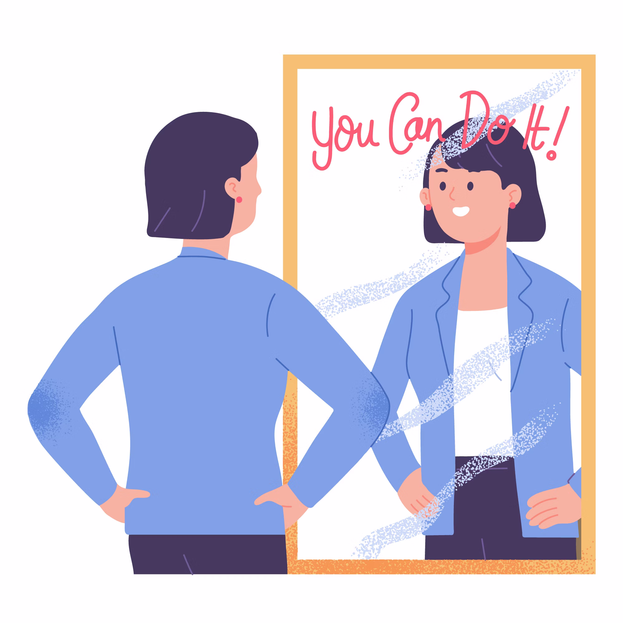 How To Deal With Negative People In Your Network Marketing Journey 2 A woman giving self affirmation before handling criticism