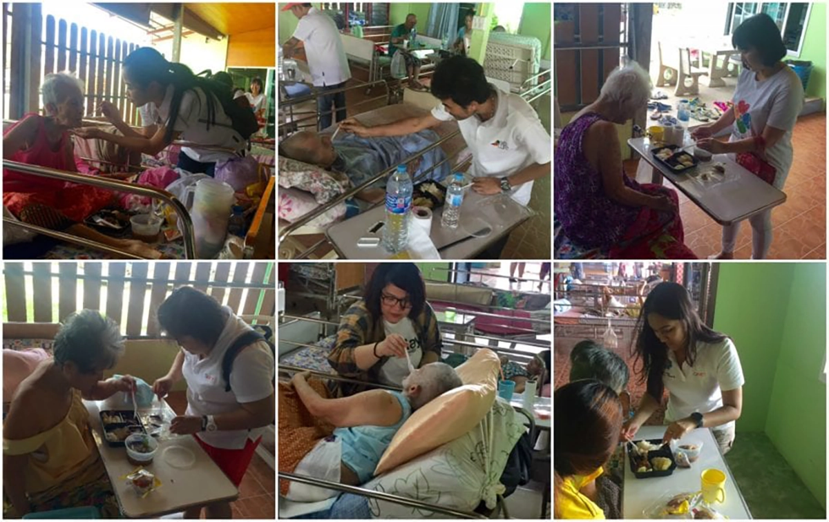 QNET staff helping with Elder home