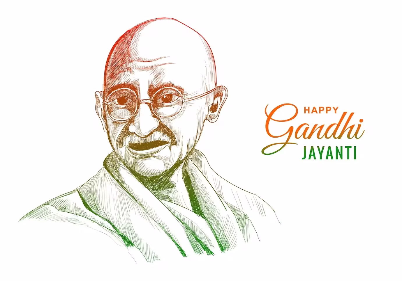 Important Lessons From Qnet'S Corporate Icon, Gandhi 3 sketch drawing of Ghandi Happy Gandhi Jayanti