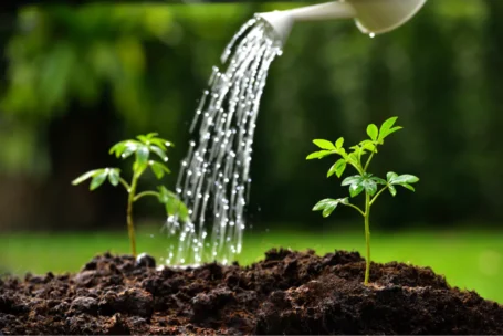 10 Easy Tips To Save 100 Litres Of Water A Day 4 pouring water on plants 10 Easy Tips To Save 100 Litres Of Water A Day