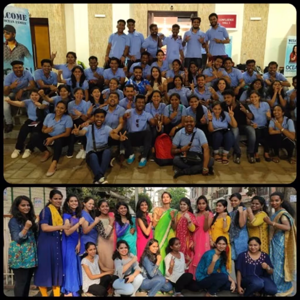 Sapphire Star Prajna Mallur with a group of people at events