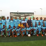 QNET Man City School 2023 posing all together