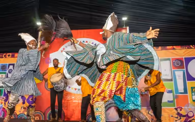 Dancers on stage at V-Africa 2025