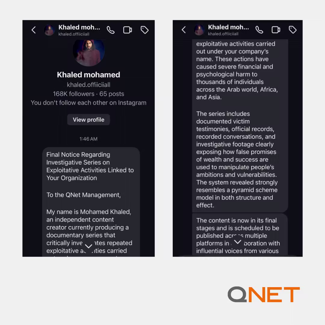 Qnet Stands Firm Against Blackmail And Intimidation 2 QNET