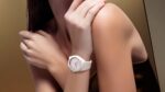 Bernhard H. Mayer Alto Ceramic White Ceramic Watch on lady's wrist