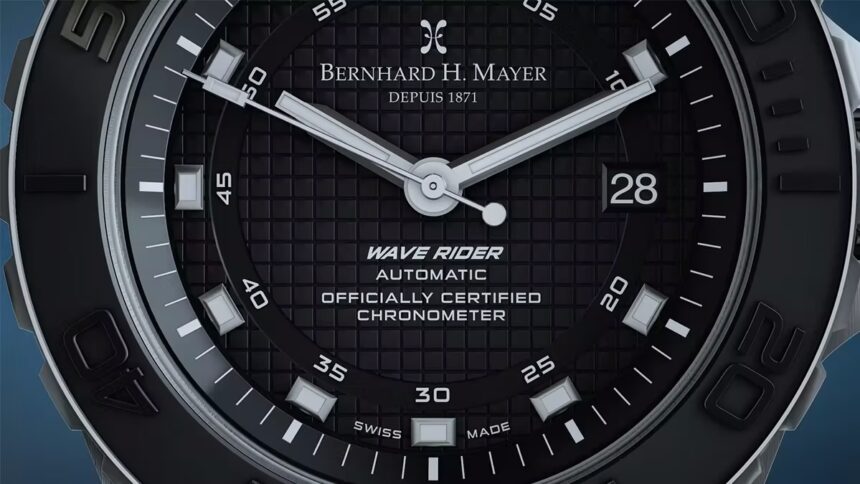 Face of the Bernhard H. Mayer Wave Rider with Automatic Watch Movement