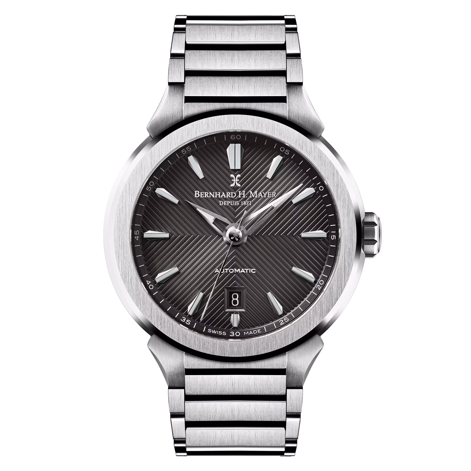 Gift Guide For Him: Gift Ideas For The Men In Your Life This Father'S Day 2 Interra watch, came with black dial with an angled-peak pattern. A perfect Qnet gift idea for your man.