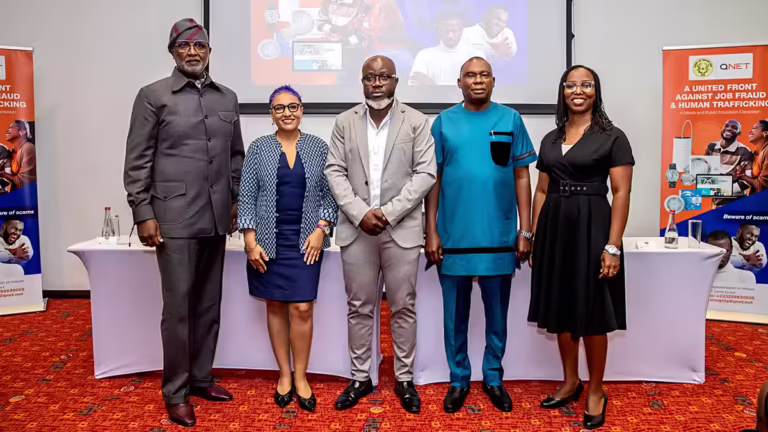 Members of QNET's corporate team and EOCO representing the QNET-EOCO Partnership