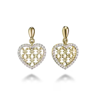 Insignia Heart Earrings (1)